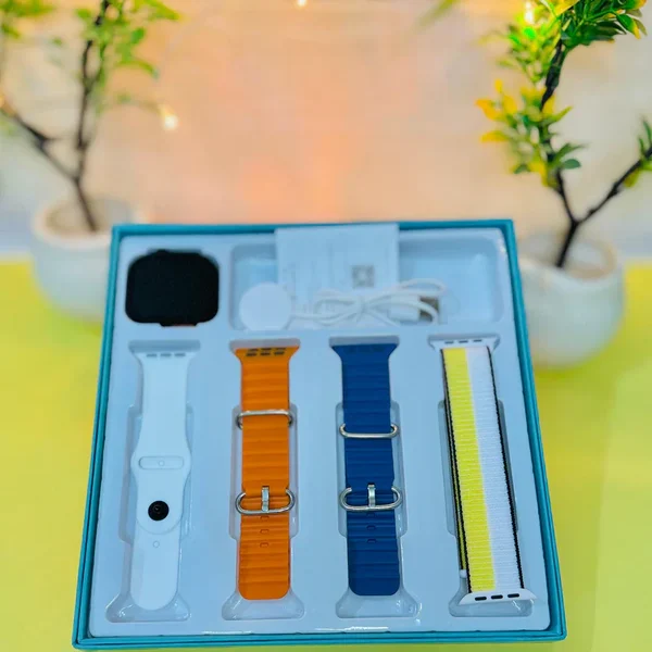 4 In 1 Ultra Smart Watch With Emulated Display (random Color)