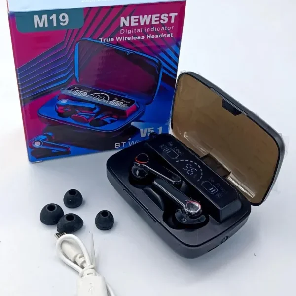 M19 Earbuds Tws, Wireless Headphones Bluetooth 5.1
