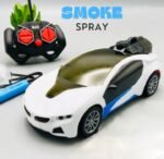 New Cool 3D Lighting Smoke Spray RC Car for Kids - Rechargeable Remote Control Toy Vehicle with 4-Wheel Drive and Active Smoke Button - Image 3