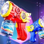 Flying Armor Bazooka Bubble Gun for Kids | Bubble Machine bottle fitting | Bazooka Style Bubble Maker Toy | Bulbulay Bubble Machine for Children Automatic Bubble Gun for Kids | Bubble Machine with 36 & 8 Hole Settings