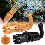 Bubble Gun With Box Plastic Electric Bubble Gum Machine Children - Image 2